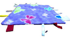 Pink Purple Green Butterfly Baby Blanket Lovey