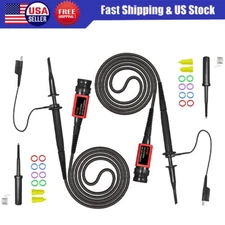 2 Set P4100 Oscilloscope Probe High Voltage 2KV Oscilloscope Clip Probe 100MHz
