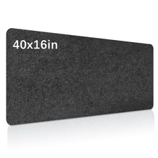 Large Felt Desk mat, 40''x16'' with Non-Slip Full Desk Mouse Pad,Office Compu...