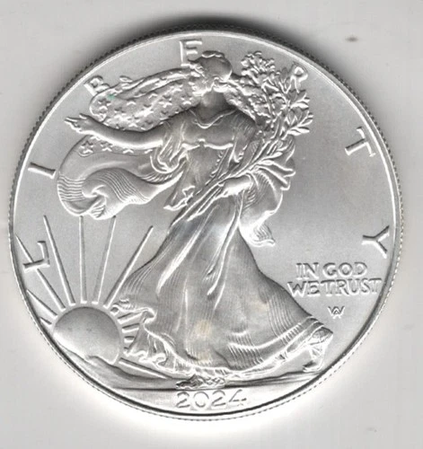 2024 W WALKING LIBERTY AMERICAN EAGLE .999 FINE SILVER DOLLAR COIN 1oz. $1 USA
