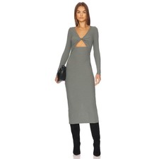 MINKPINK Yoko Cutout Midi Dress Green NWT SOLD OUT Retail $129 8