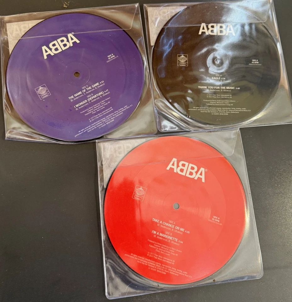 ABBA - THE ALBUM 7" PICTURE DISC COLLECTION - NEW AND FACTORY SEALED - Image 2 of 2