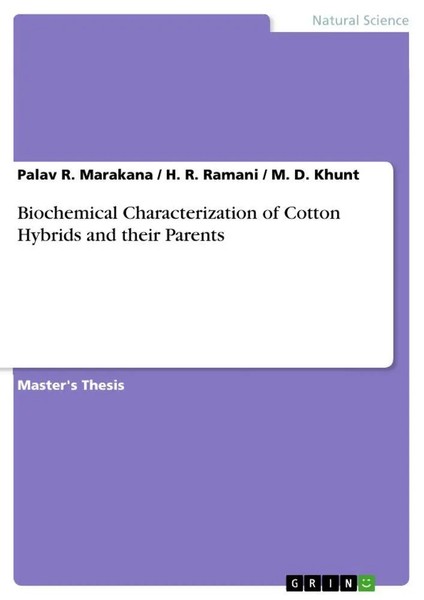 Palav R. Marakana (U. A.) | Biochemical Characterization Of Cotton Hybrids...-image