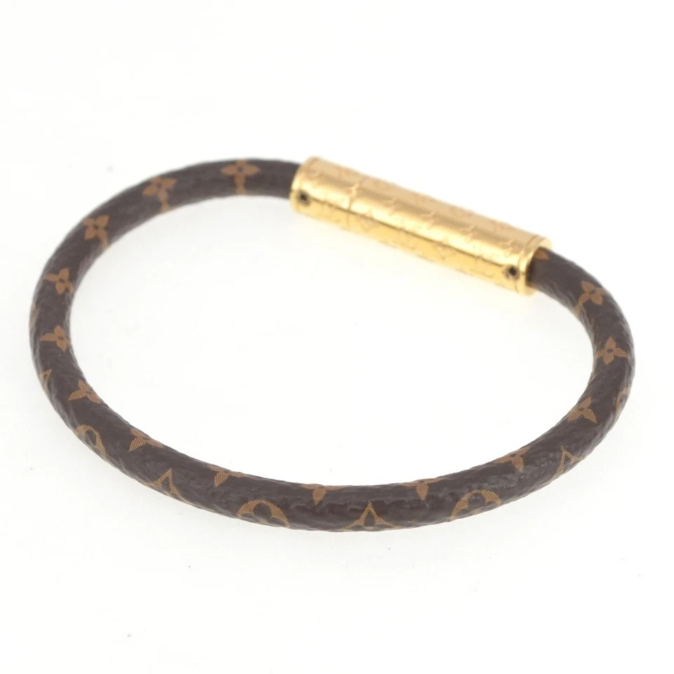 LOUIS VUITTON браслет монограмма M6334E бюстгальтер натертый держать его мужские ювелирные изделия S #141199 - Изображение 2 из 4