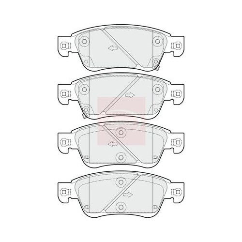 APEC Brake Pad Set, disc brake PAD1686