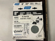 MACHINIST JwCb TOOL LATHE MILL Machinist Unused Norton 8" Grinding Wheel in Box