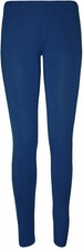 Leggings Cotton Plain Full Length Black UK Size 6 - 30 Womens Ladies Girls