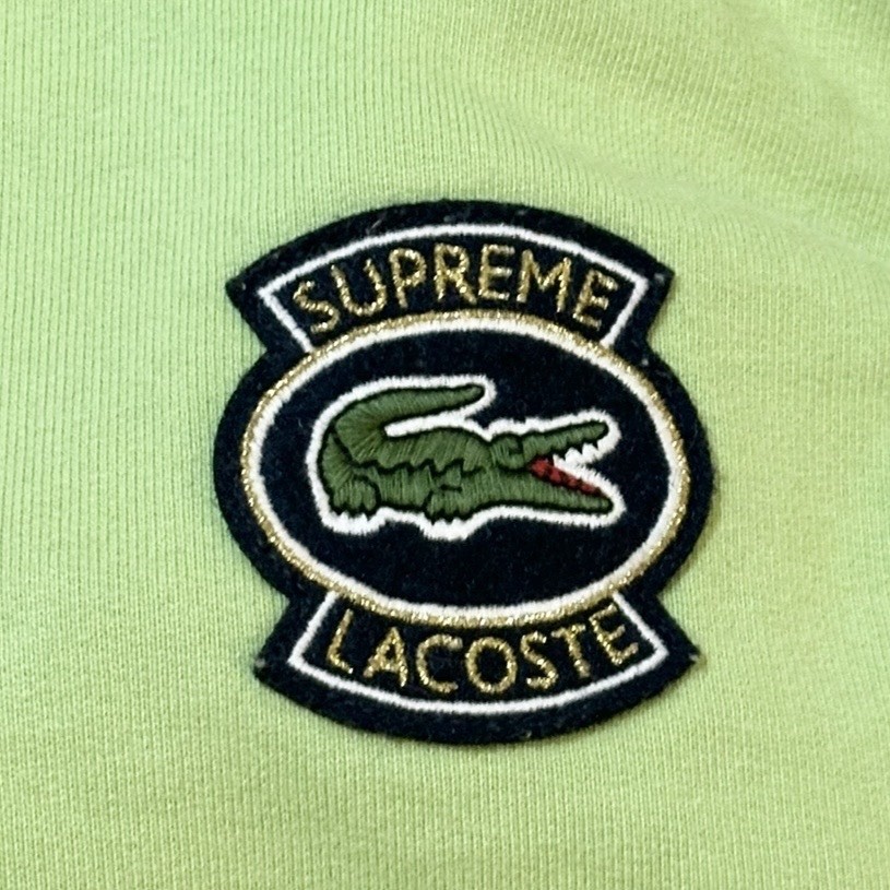 Supreme x Lacoste LIVE Hoodie SS18 Patch Logo Side Zip Pocket Green Men’s Sz XL thumbnail 6