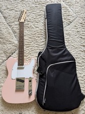 Fender 60s Vibe Telecaster 6-String Electric Guitar (Pink) With Carry Case