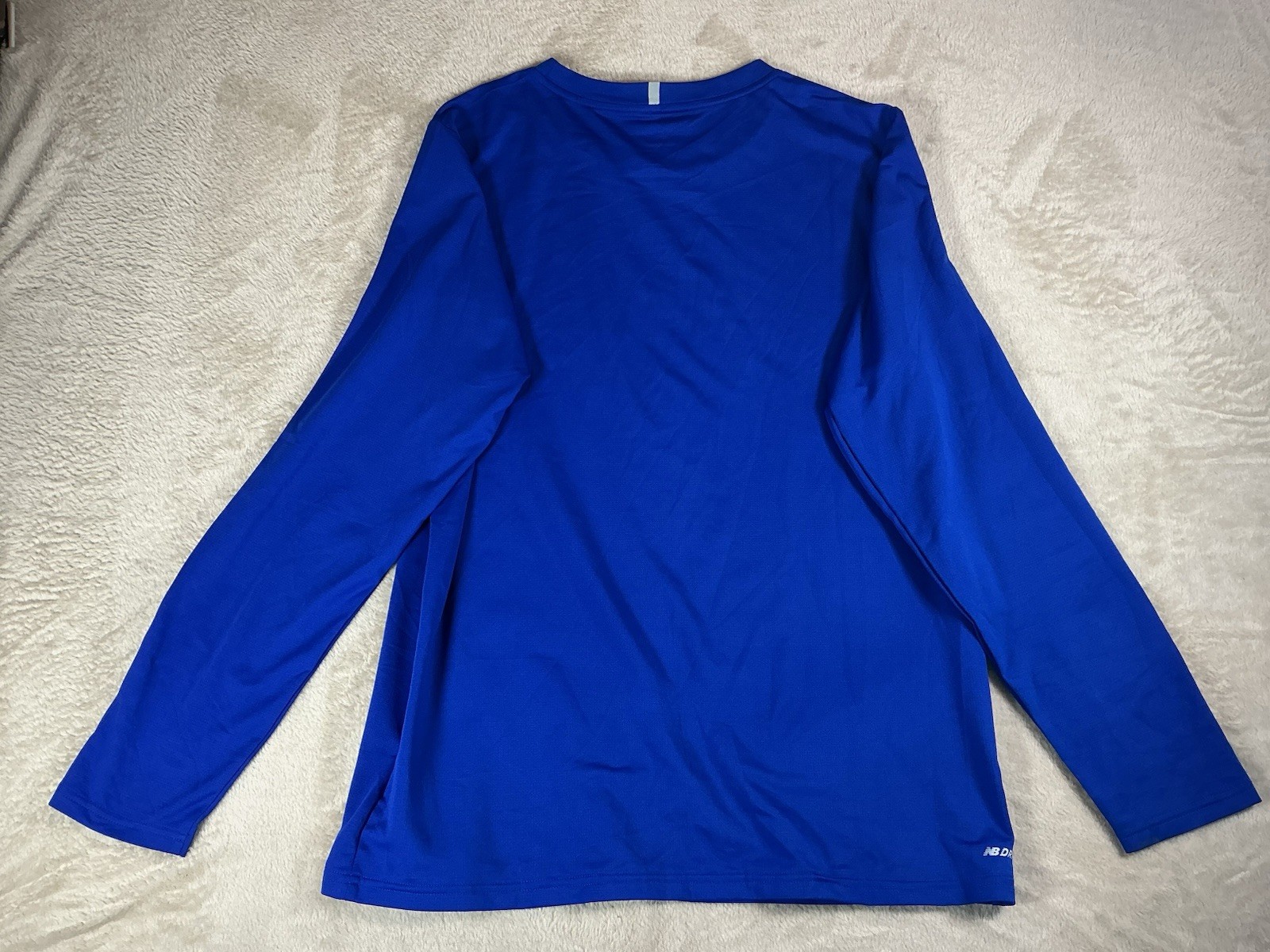 New Balance Long Sleeve Shirt Top Blue Mens Size Large image 3