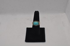 Sterling Silver Turquoise Ring Made in Thailand Size 8