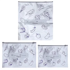 30 Pieces Food Storage Bags Reusable Bags Slider Pockets Aluminum Foil Pouches