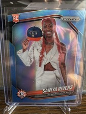 SANIYA RIVERS 2025 PRIZM WNBA CAROLINA BLUE ROOKIE VARIATION /125 #150 SUN!