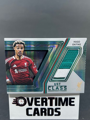 2025-26 Futera Platinum Liverpool FC Hugo Ekitike 1st Class Jersey Card 07/10