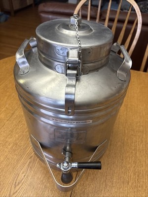 Cecilware insulated 3+ gallon Hot Coffee/ Water Dispenser Stainless Navy 1961
