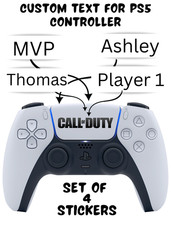 Set of 4 Playstation 5 Sony controllers vinyl decal stickers choose color size