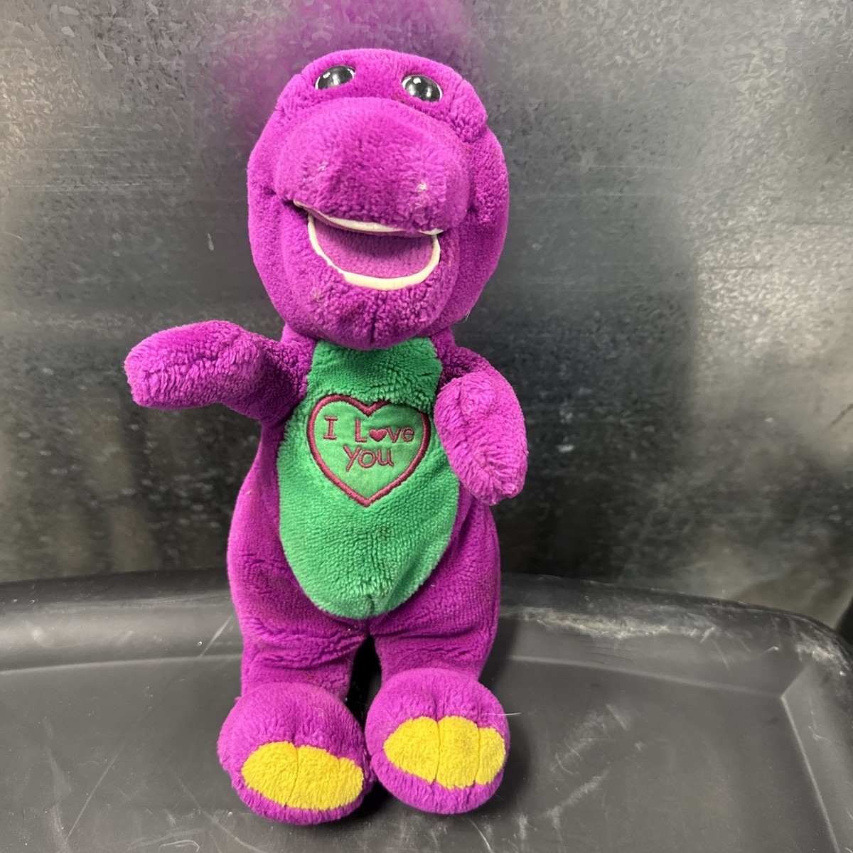Barney 音楽が流れるむらさきの恐竜 Singing Barney The Purple Dinosaur Tv Character Plush Stuffed