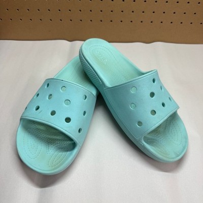 Crocs Unisex Classic Slide Sandals Mens 9 Womens 11 Light Blue Slip On