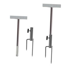 2 PCS Metal  Plastic Rod Stakes for Yard Signs, 24 Inch Heavy Duty Sign