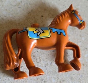 LEGO DUPLO - BROWN HORSE OF THE GREAT ROYAL CASTLE - 10577 - VINTAGE - USED
