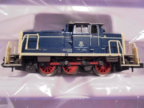 Minitrix, 010129 Diesellok Deutsche Bundespost Lok Nr 4, grün, NEM,  neu/OVP  | Zustand: Neu