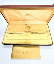 Cross century 18k Gold Filled Ballpoint Pen With Box Functional No Dent Or Crack