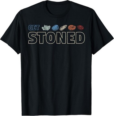Get Stoned - Geology And Rock Collecting Gift Cotton Tee - Made In Usa