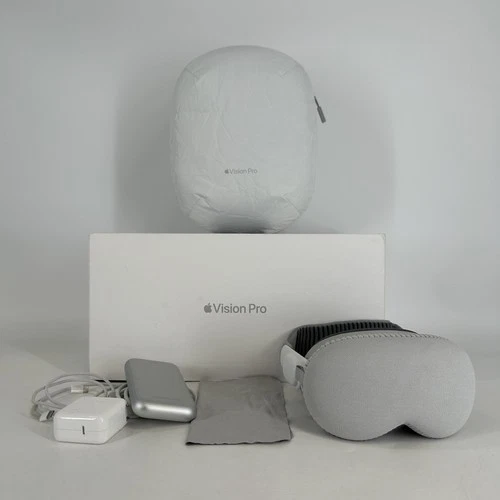 Apple Vision Pro VR Headset 1TB w/  Light Seal-23W/Dual Loop Band-M - Excellent