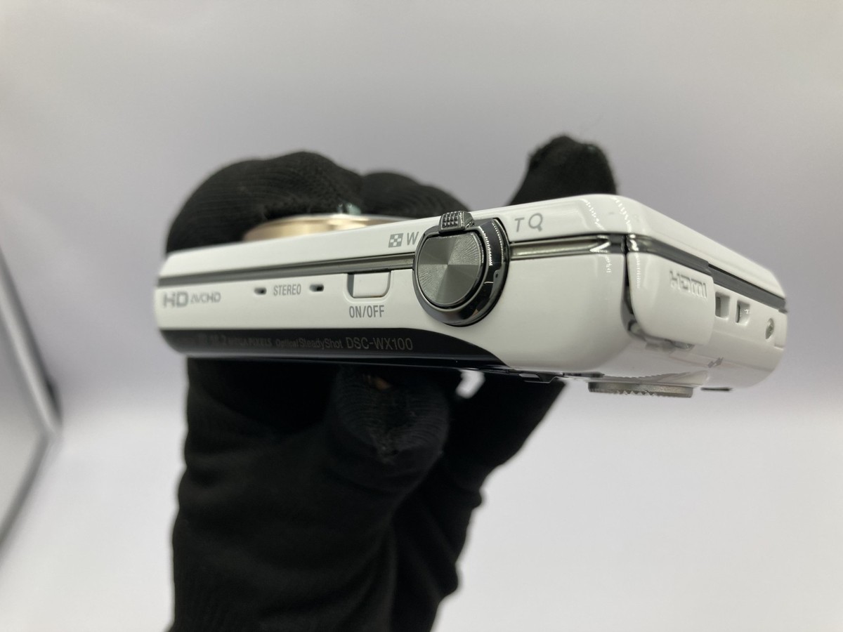 SONY Ciber-shot DSC-WX100 ホワイト #172 READ English OK Excellent SONY Cyber-shot DSC-WX100 white