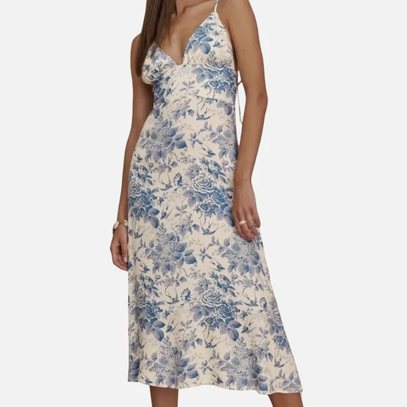 blue chrome dress Clarisse Cinderella blue gown – Giuliana Boutique main image 0