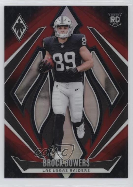 2024 Panini Phoenix Rookies Red Fade 167/299 Brock Bowers #165 Rookie RC 5aj