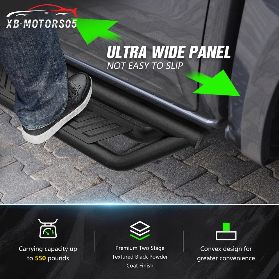 Running Boards 2-Stair For 2004-2025 Nissan Titan & 2016-2025 Titan XD CrewCab Foto 4 de 4