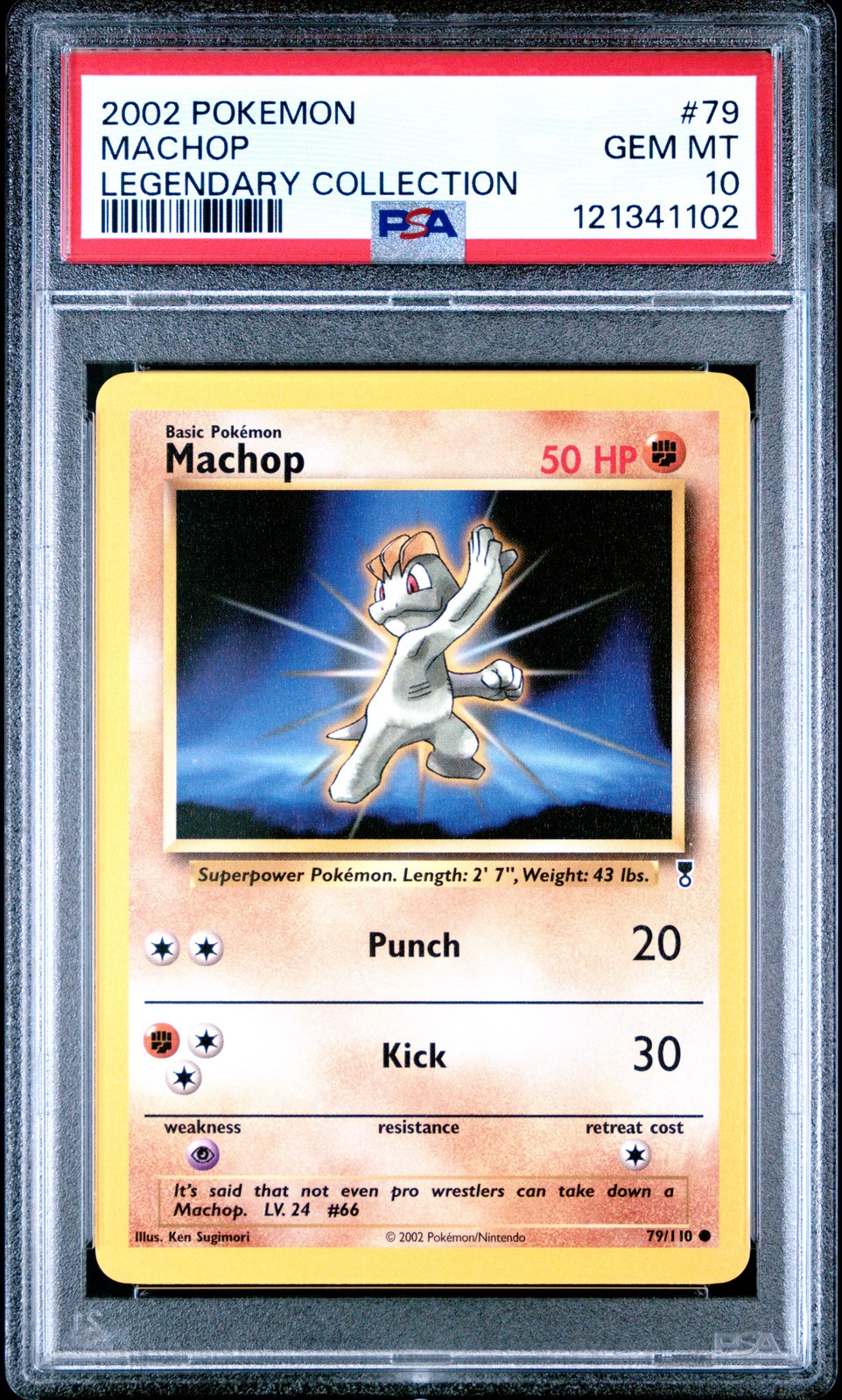 2002 Pokemon Legendary Collection #79 Machop PSA 10 GEM MINT NEWLY GRADED!