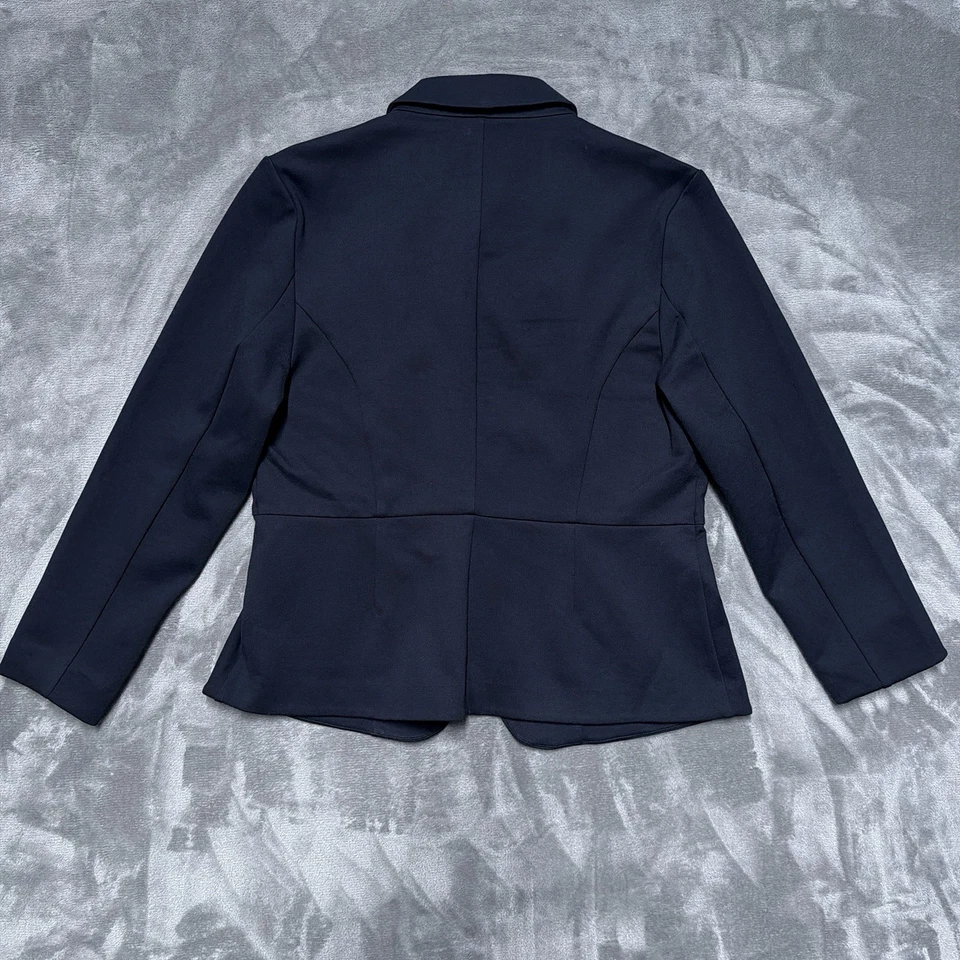 Quince Jacket Womens XL Ultra Stretch Ponte Blazer Navy Business Office Casual - Image 2 of 4