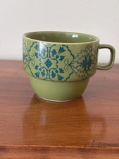 World Market Stackable Green Coffee Cup Mug Replacement