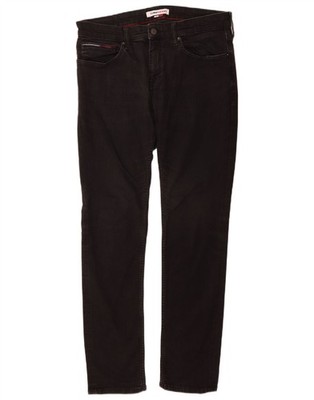 Tommy Hilfiger Mens Slim Jeans W36 L34 Black Cotton RB05