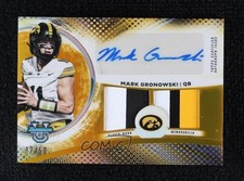 2025 Bowman U Gold Refractor 17/50 Mark Gronowski #DRA-MG Dual Patch Auto 1fl4