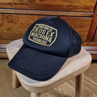 Deus Ex Machina Trucker Cap Schwarz Gold Herren Waxxy 