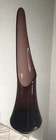VINTAGE GLASS SWUNG VASE L.E. SMITH DARK PURPLE AMETHYST SMOOTHIE 23" BLENKO ERA