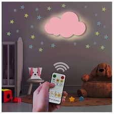 Cloud Lights - Nursery Decor Cloud Lamp, Rechargeable Baby Lamps with Remote,...