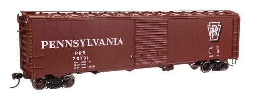 Walthers ~ Escala HO ~ 50' AAR vagón de carga de una sola puerta ~ Pennsylvania PRR #72791 | Condition: New