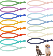 75pcs Stretchy Puppy Collars for Litter Colored Whelping Identificatio