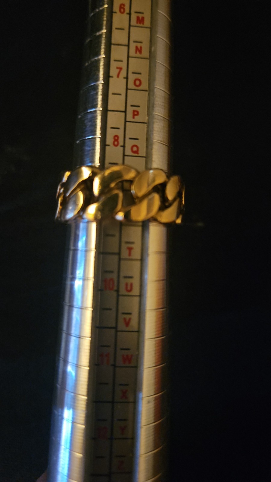 Solid 14k gold cuban link ring - image 5