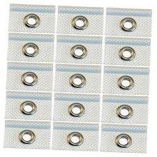 15Pcs Awning Piping Eyelets for Piping Rail 8 mm White Camping Eyelet Piping