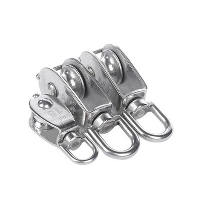 Stainless Steel Pulley M25 Single Wheel Swivel Lifting Rope Pulley Set Lifting