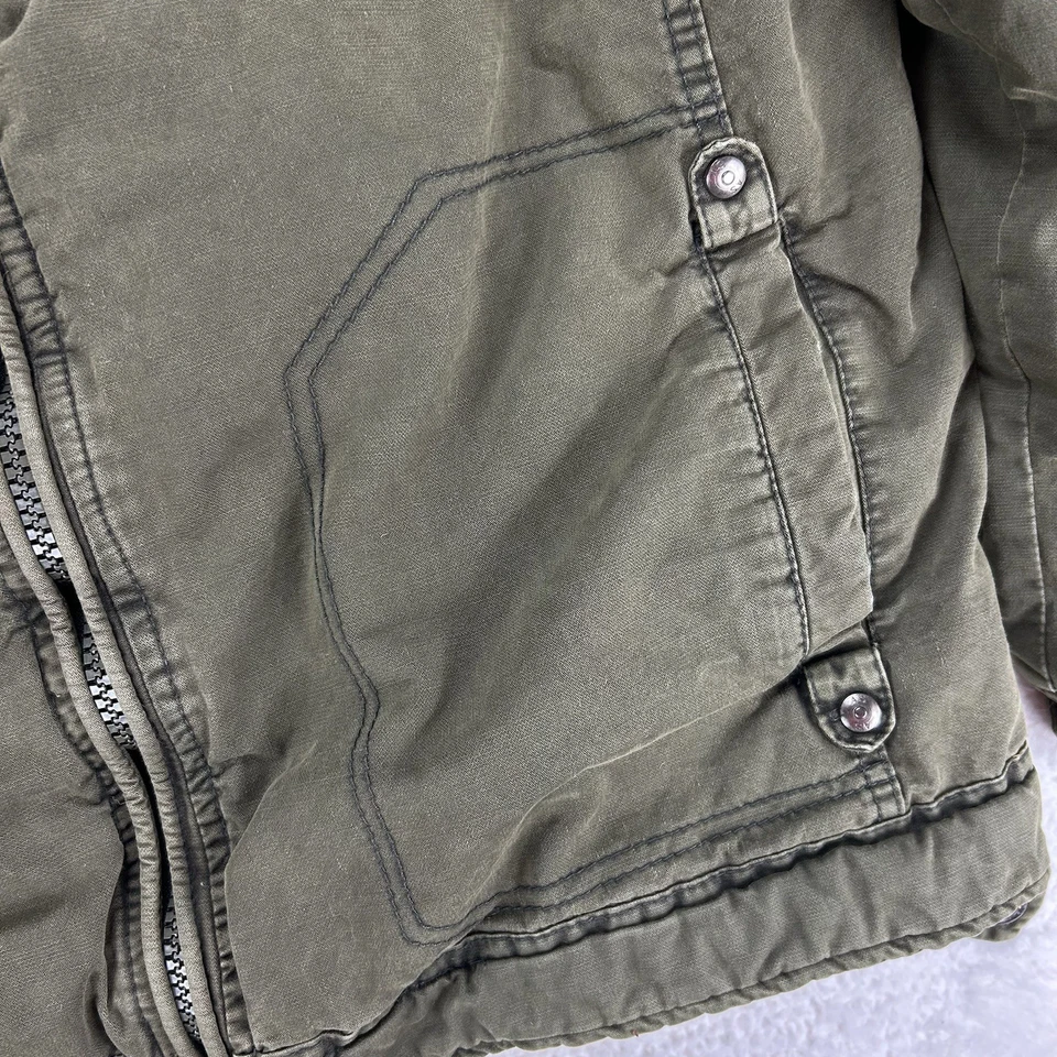 American Stitch с капюшоном общего назначения пальто человек куртка глубокий оливковый армия размер XL - Изображение 2 из 4