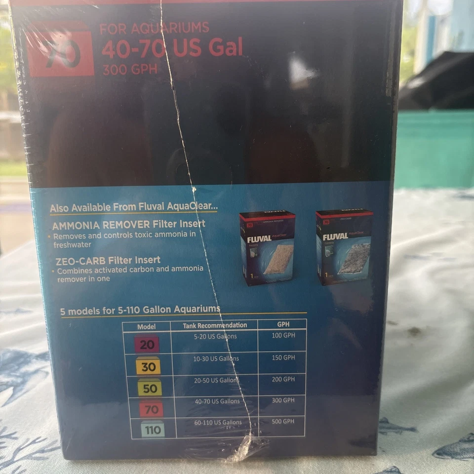 Fluval AquaClear 70 Aquarium Power Filter 40-70 Gals - NEW - Image 4 of 4