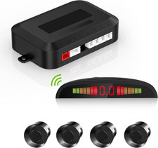 EKYLIN Cordless Parking Sensor, Reverse Sensor System with 4 Car Backup Sensors