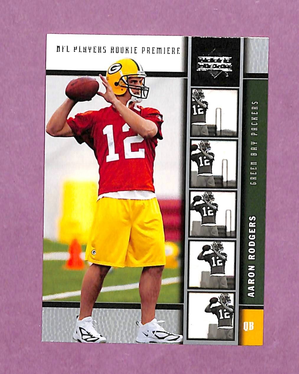 2005 Upper Deck Rookie Premiere Aaron Rodgers Rookie RC #16 Packers