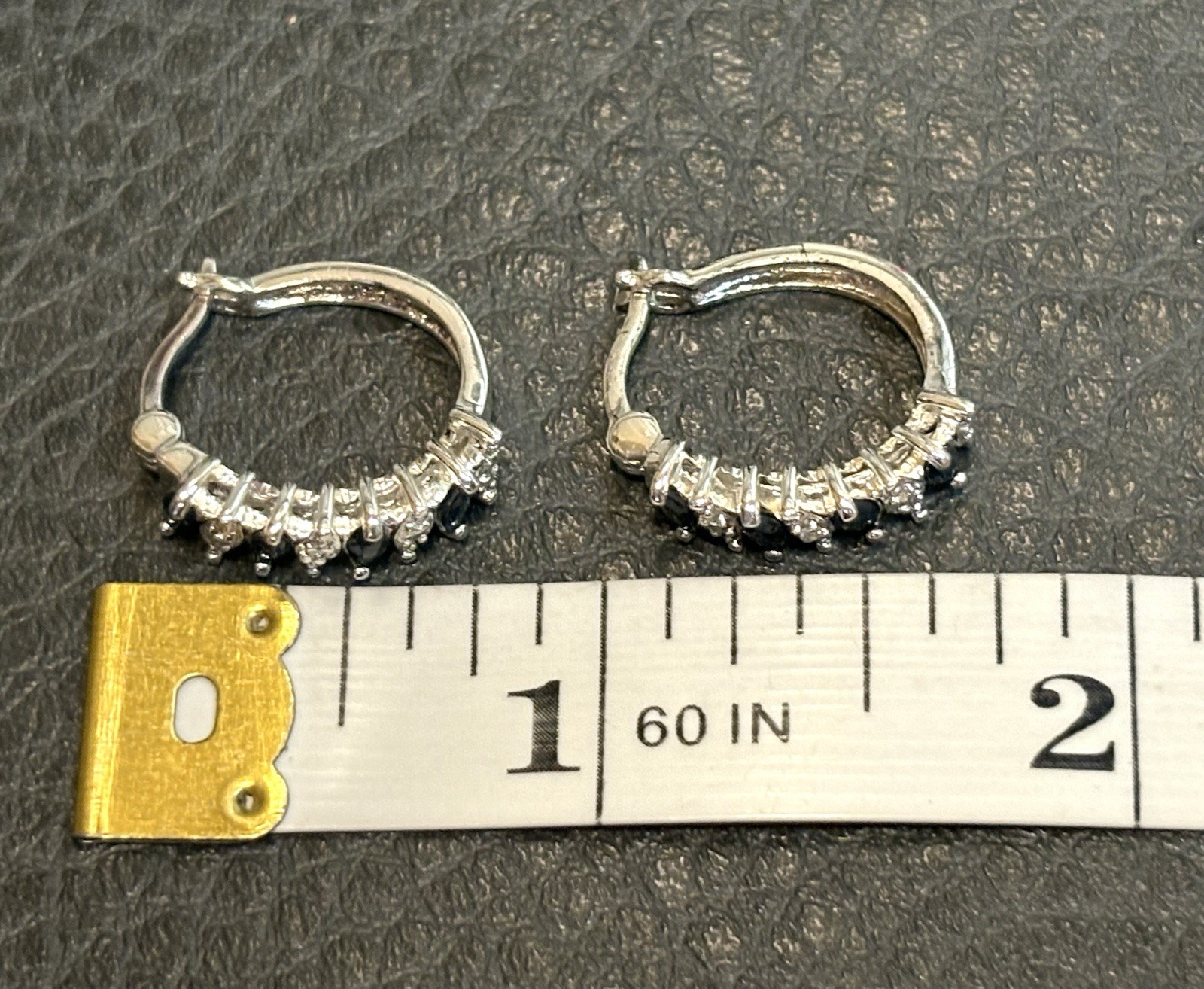 Ross Simons Solid Sterling Silver 925 Sapphire Hu… - image 6